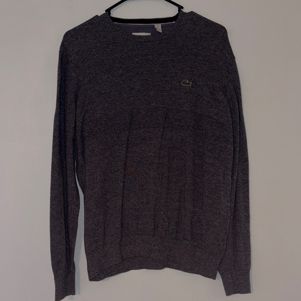Lacoste Men's Charcoal Crewneck Sweater